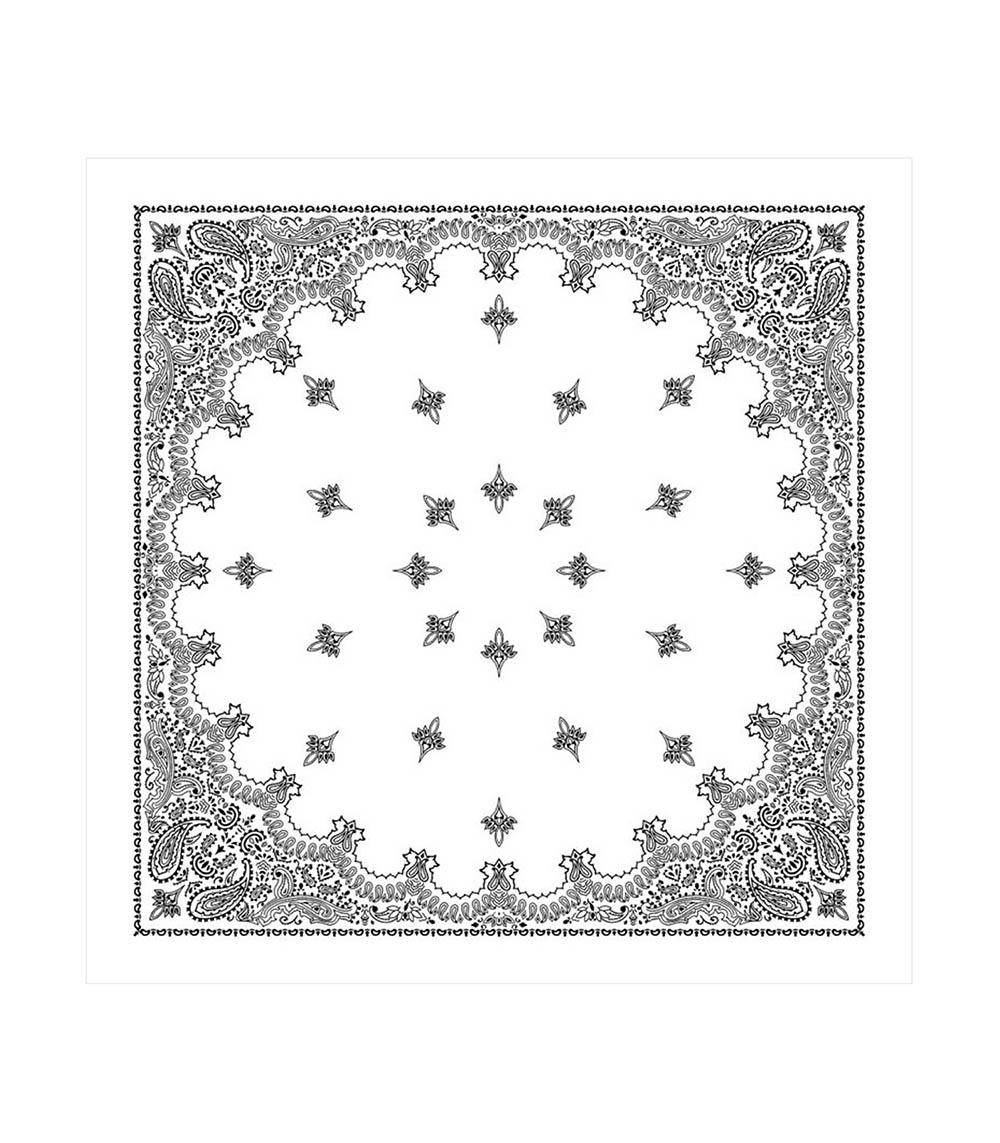 Bandana Blanc 90 x 90 cm destin