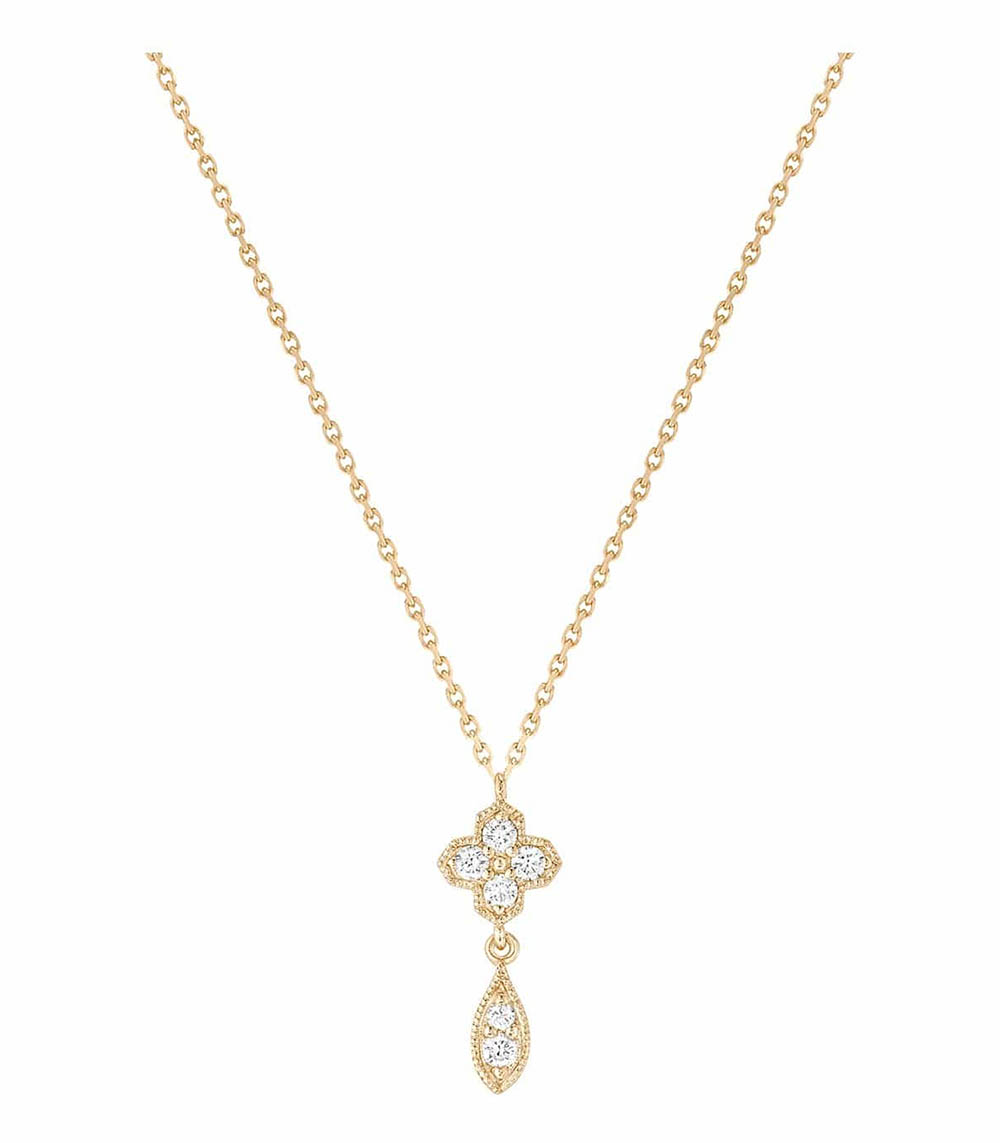 Collier Fleurs du Mal Or Jaune et Diamants Stone Paris