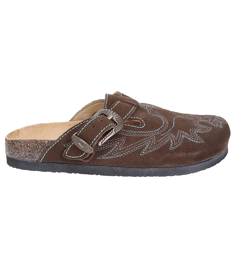 Sabots Bahia Suede Tobacco Mexicana