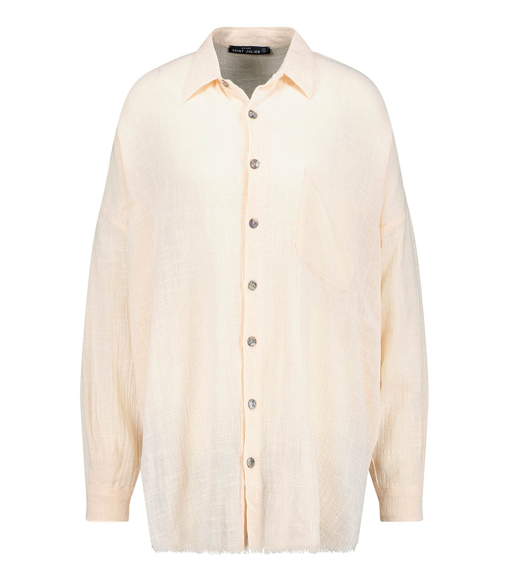 Chemise oversize Mykonos Pastel Pink Maison Saint Julien