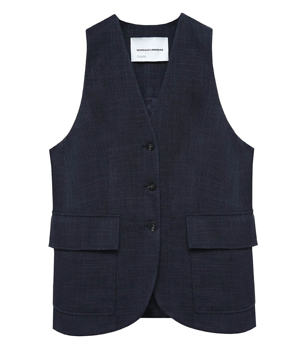 Gilet de Costyme Darcy Navy Margaux Lonnberg