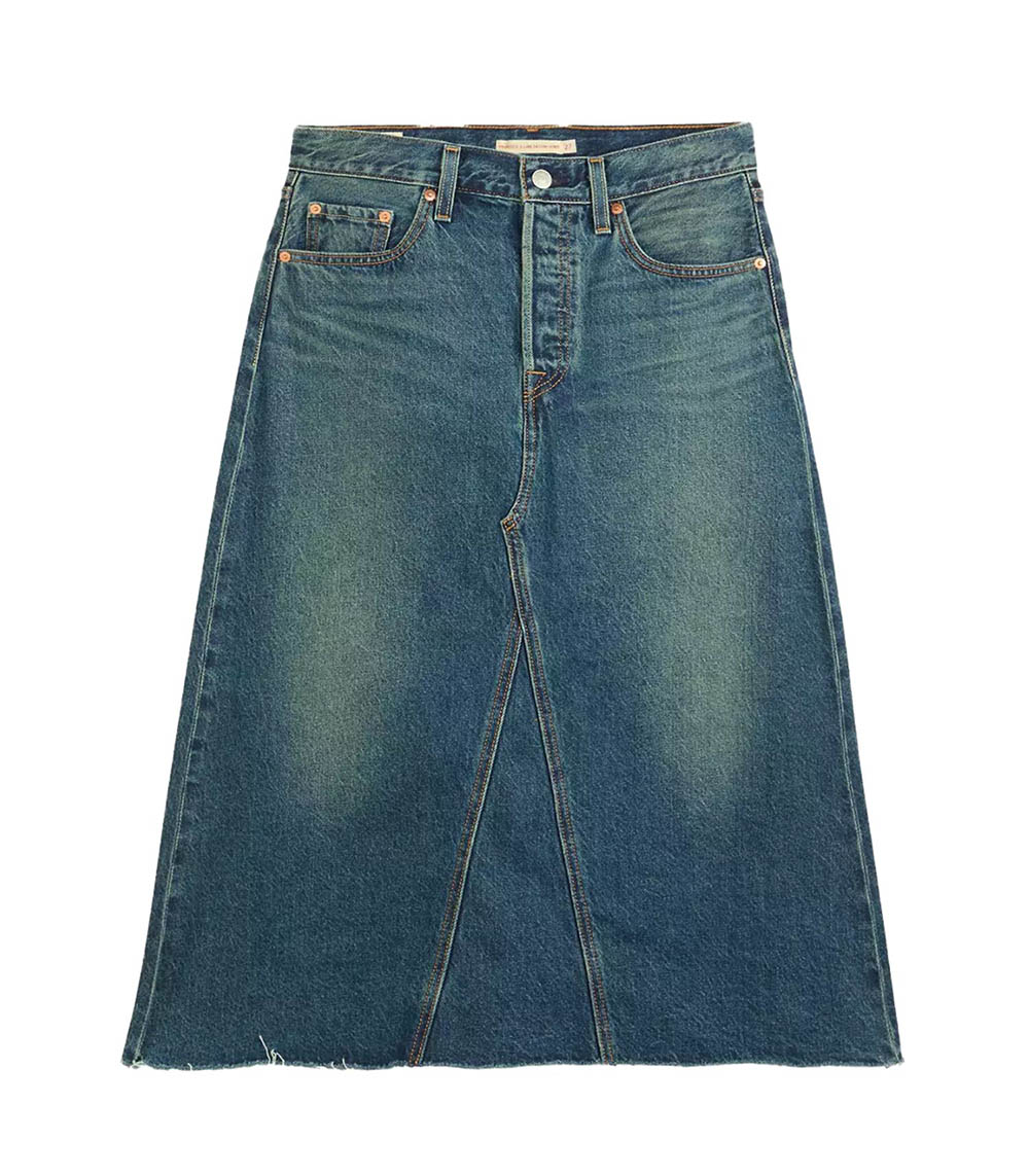 Jupe en jean High-Rise A-Line Deconstructed Skirt Levi's