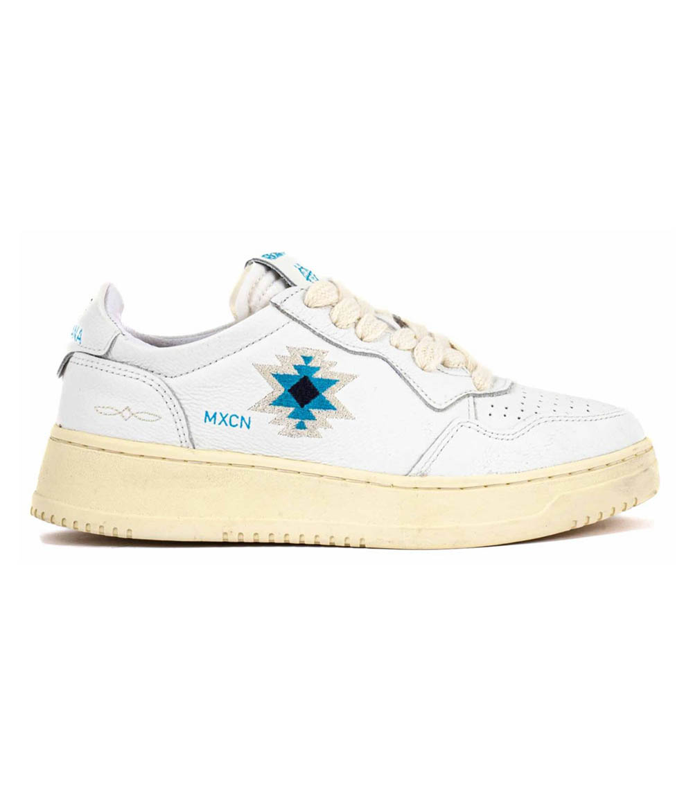 Basket Azteca White Aqua Mexicana