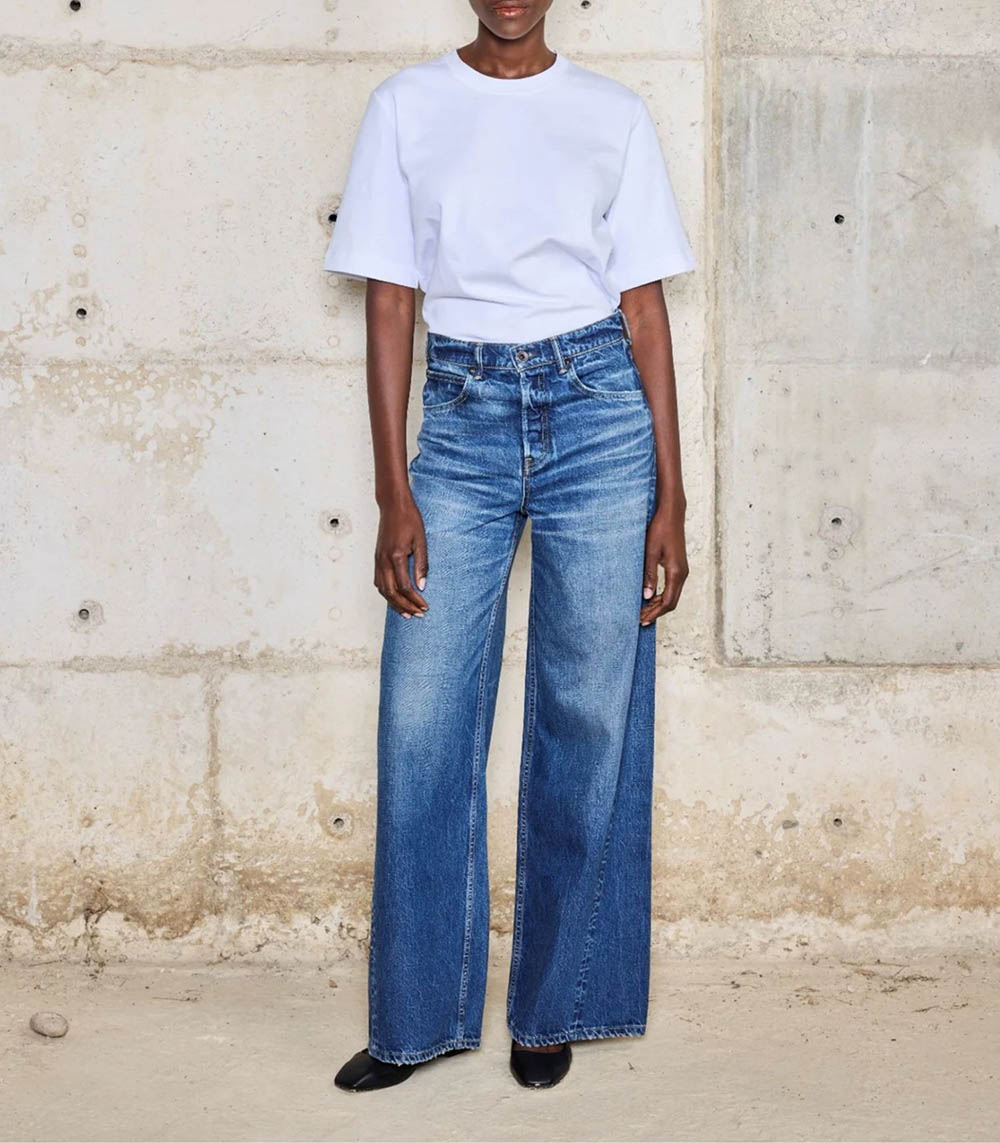 Jean Hirosaki Wide Leg Twisted Seam BORO