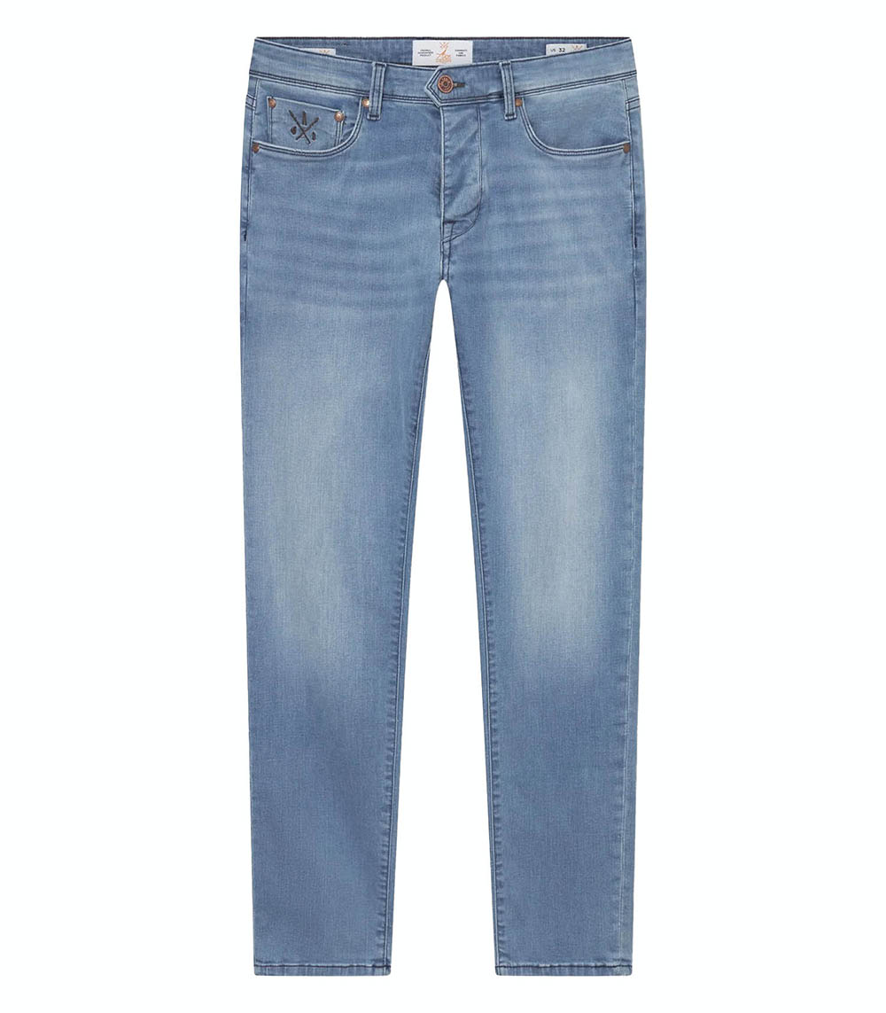 Jean Homme AD02 Bleached / Brown ACE DENIM