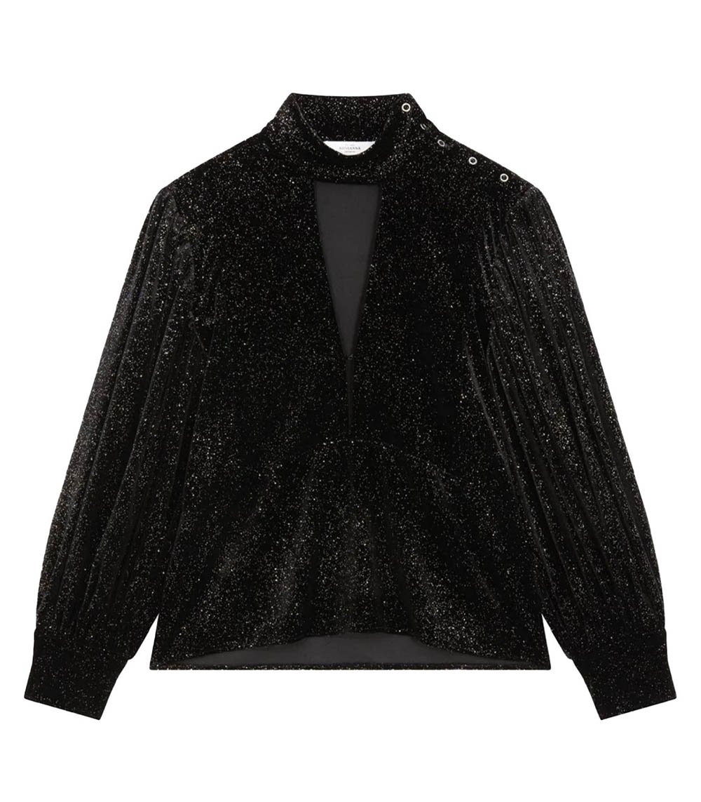 Blouse Bianca Galaxie velours Roseanna