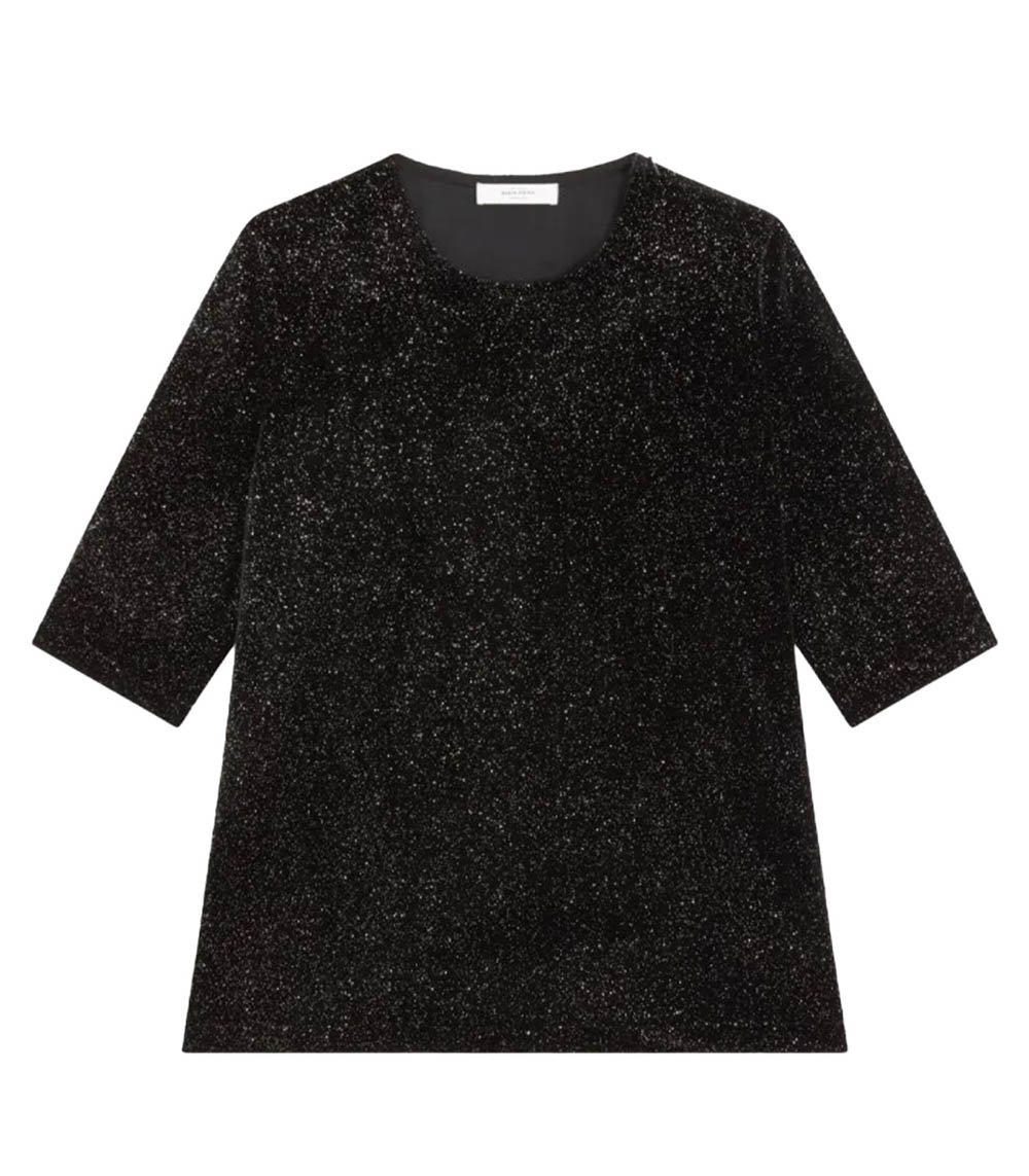 Tee-shirt Martial Galaxie velours Roseanna