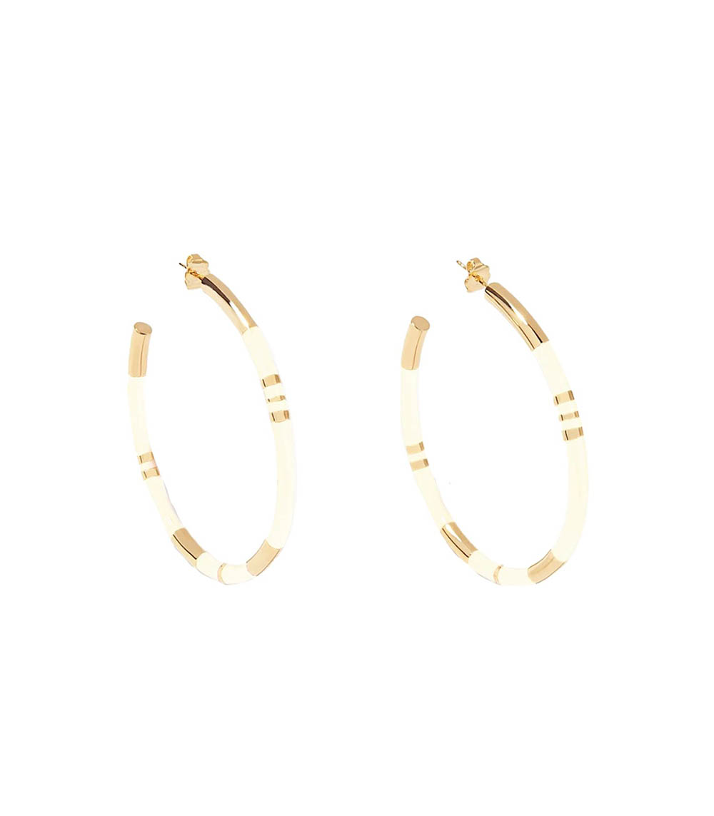 Créoles Positano Ivoire Aurélie Bidermann