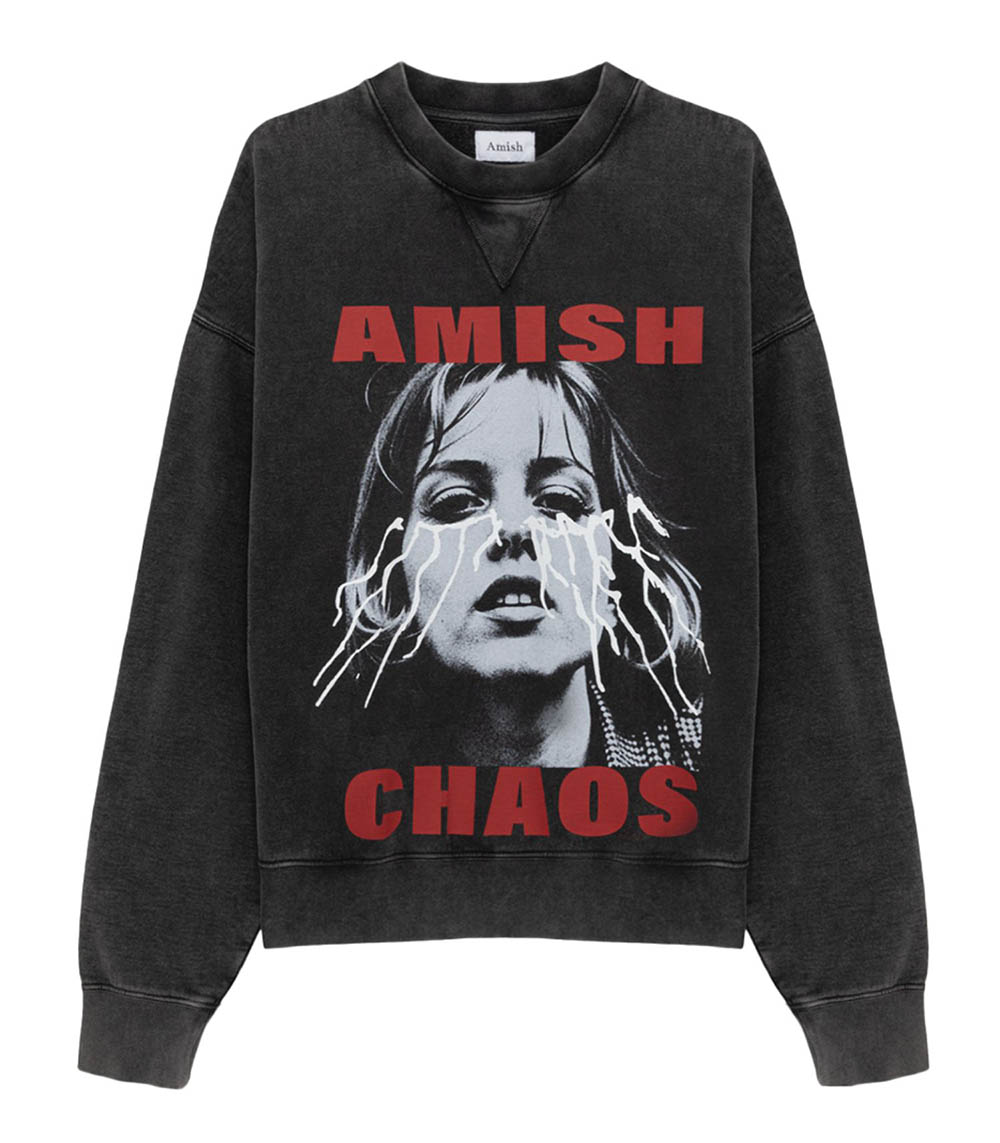 Sweat Noir vintage Amish