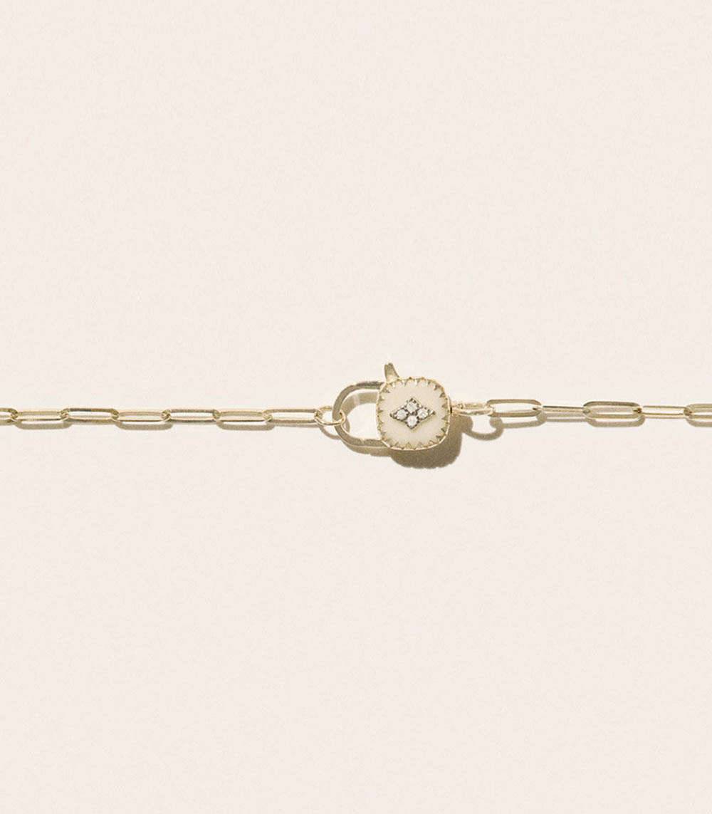 Collier Ginger Blanc Pascale Monvoisin