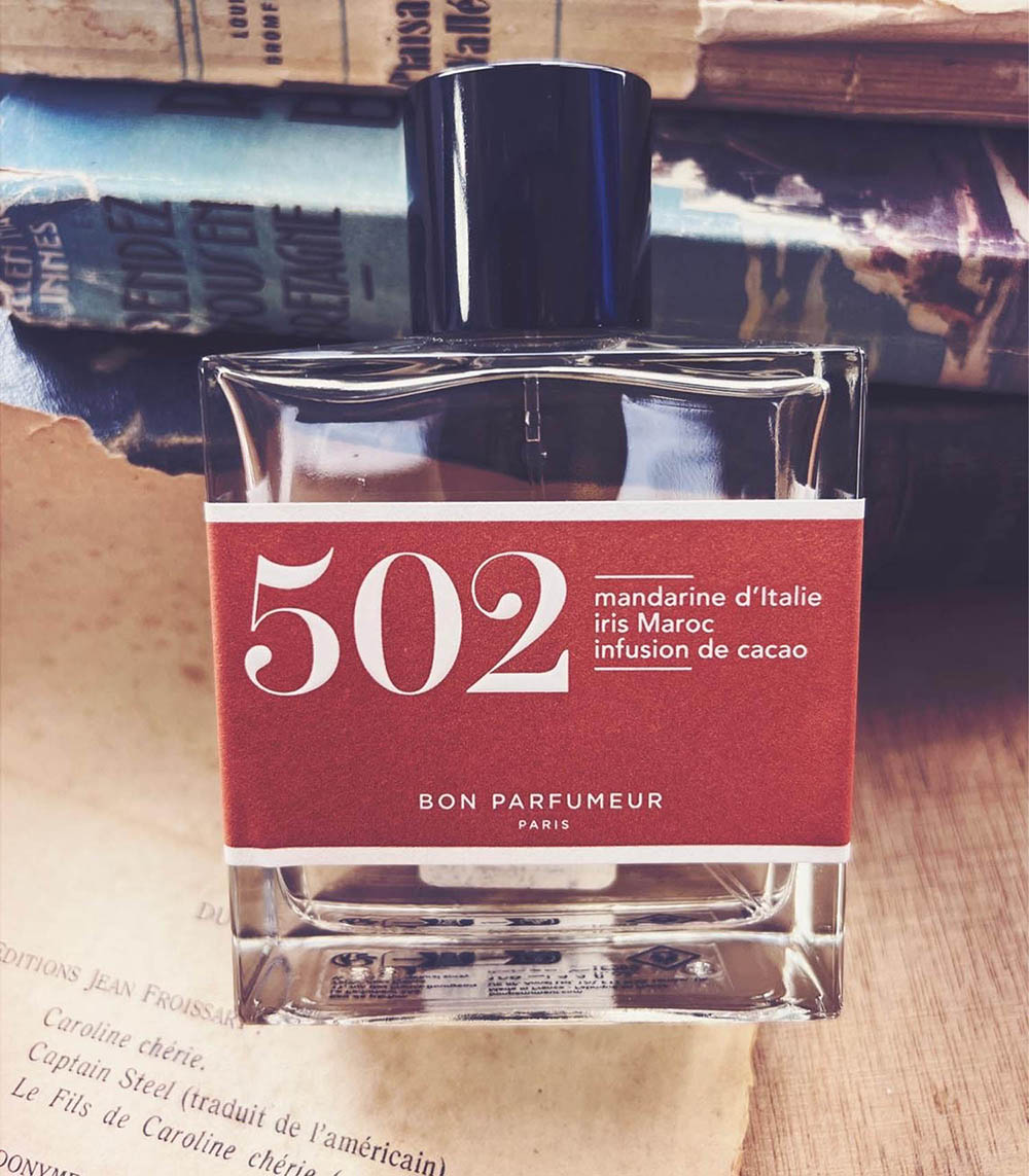 Eau de Parfum 502  Mandarine d'Italie, Iris Maroc et Infusion de Cacao 100 ml Bon Parfumeur