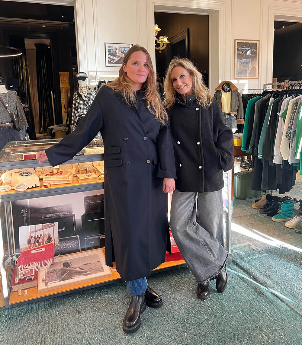 Manteau long America Noir Roseanna