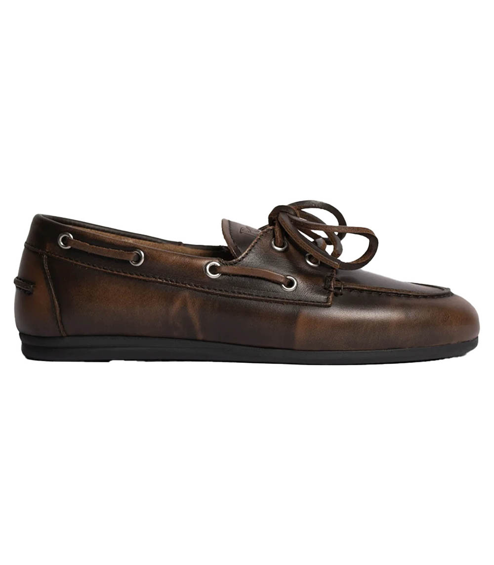 Mocassins Boat Loafer Brushed Coffee Posa