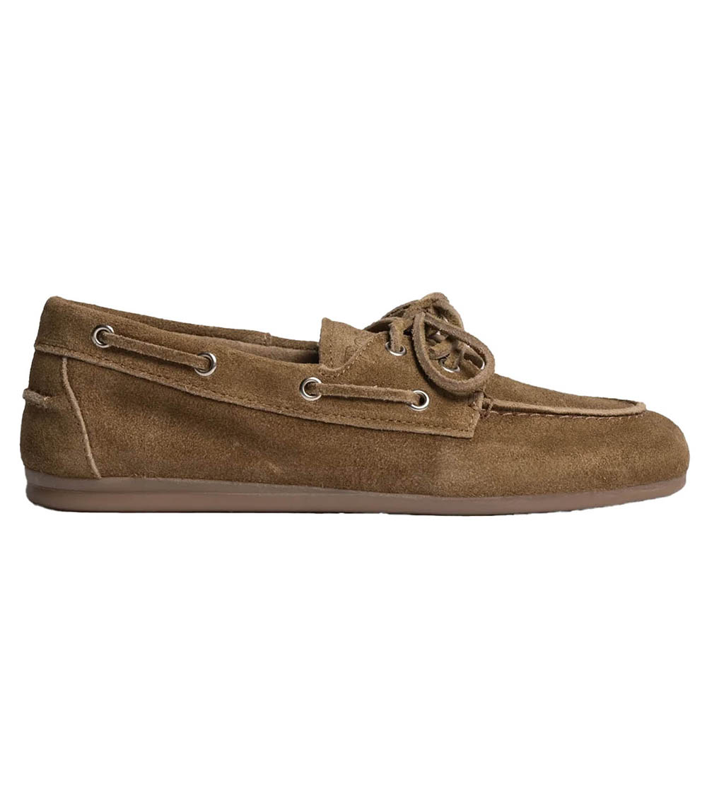 Mocassins Boat en Daim Desert Tan Posa