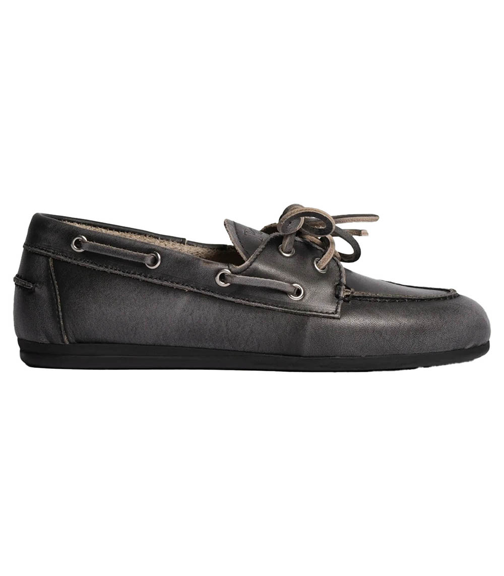Mocassins Boat en Cuir Brushed Black Posa