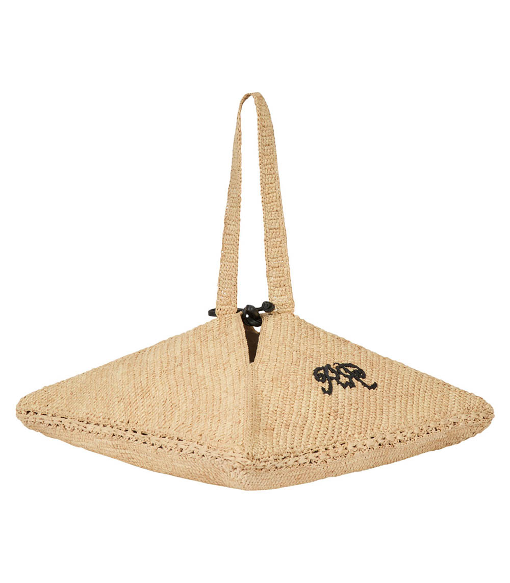 Sac Berlingo Raphia Leaf  Roseanna