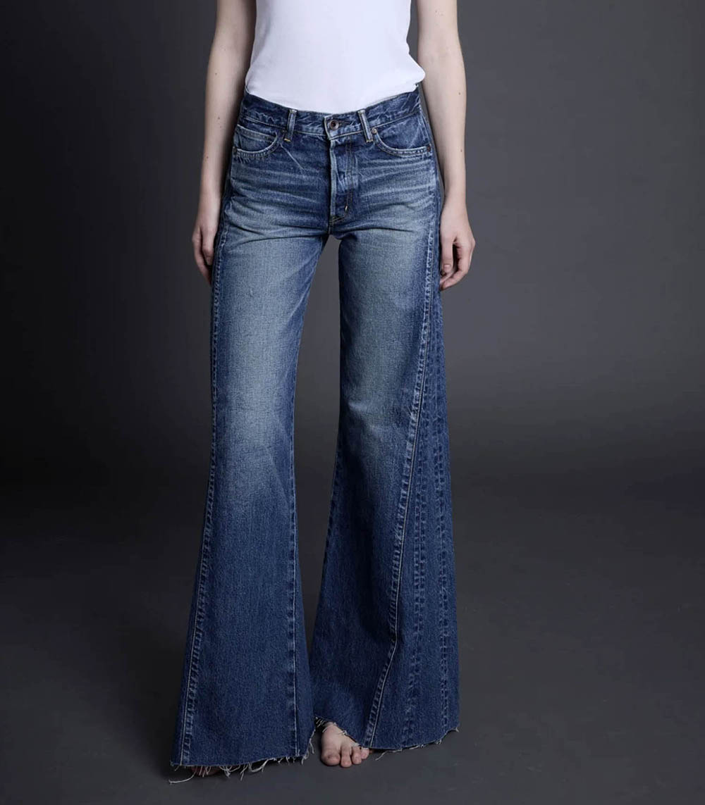 Jean Katano Mid Rise Wide Leg Wild Horses BORO