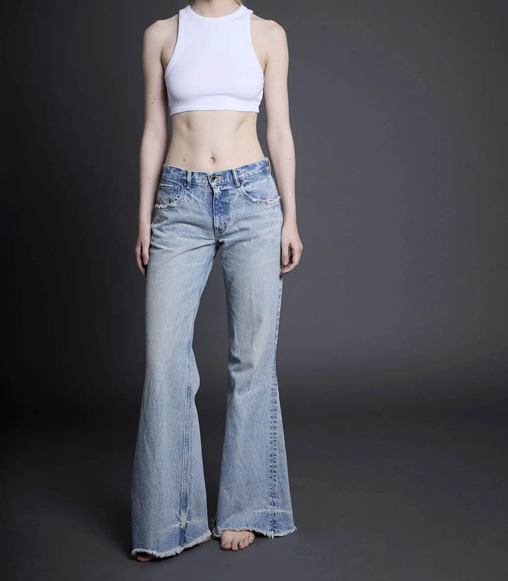 Jean Kushiro Low Rise Flare High Voltage BORO