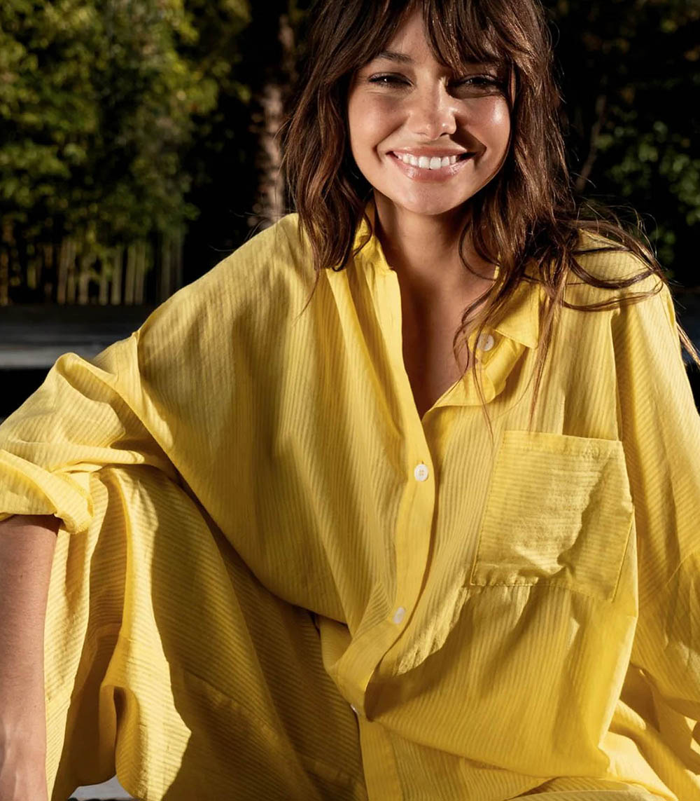Robe Chemise Port Miou Citron Maison Saint Julien