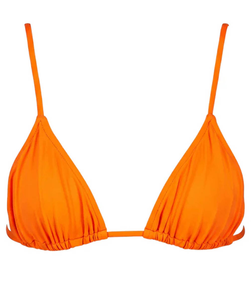 Haut de bain Triangle Le Pétillant Orange Fluo Anja