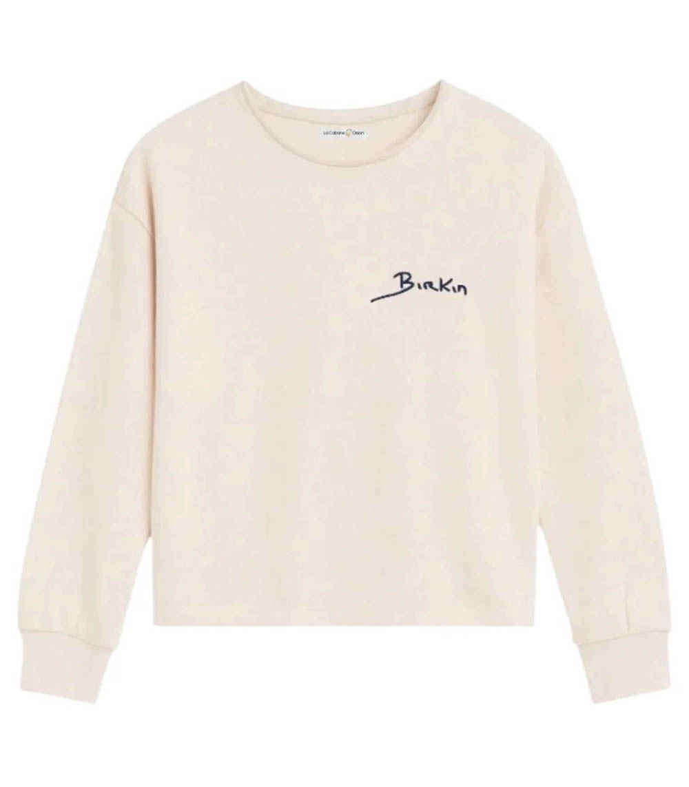Sweat-shirt Birkin Ecru La Cabane Orson