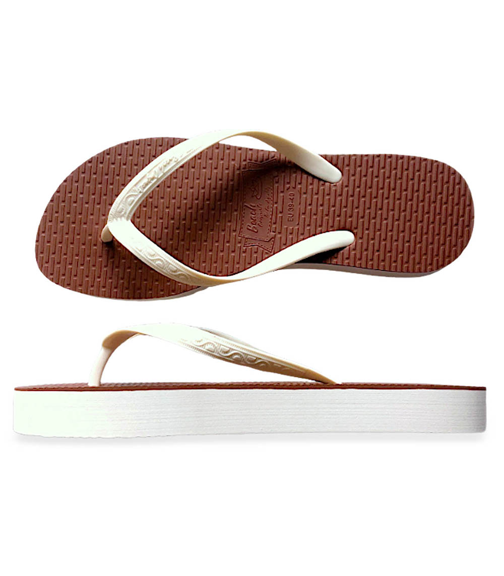 Tongs Femme Flatform Slim Fleur de Tiaré Reverso Beach Originals