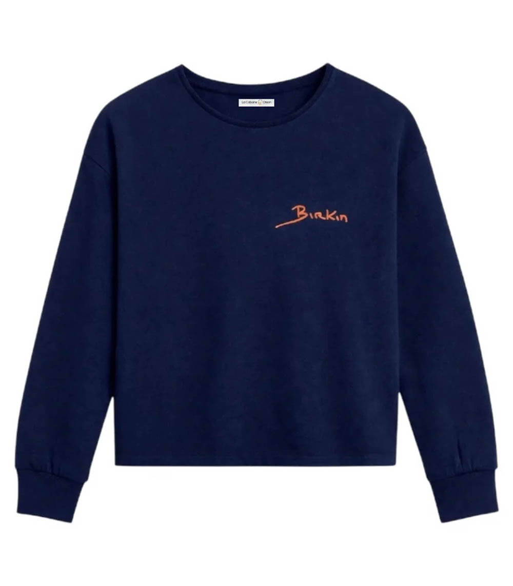 Pull Manches Longues Birkin Bleu La Cabane Orson