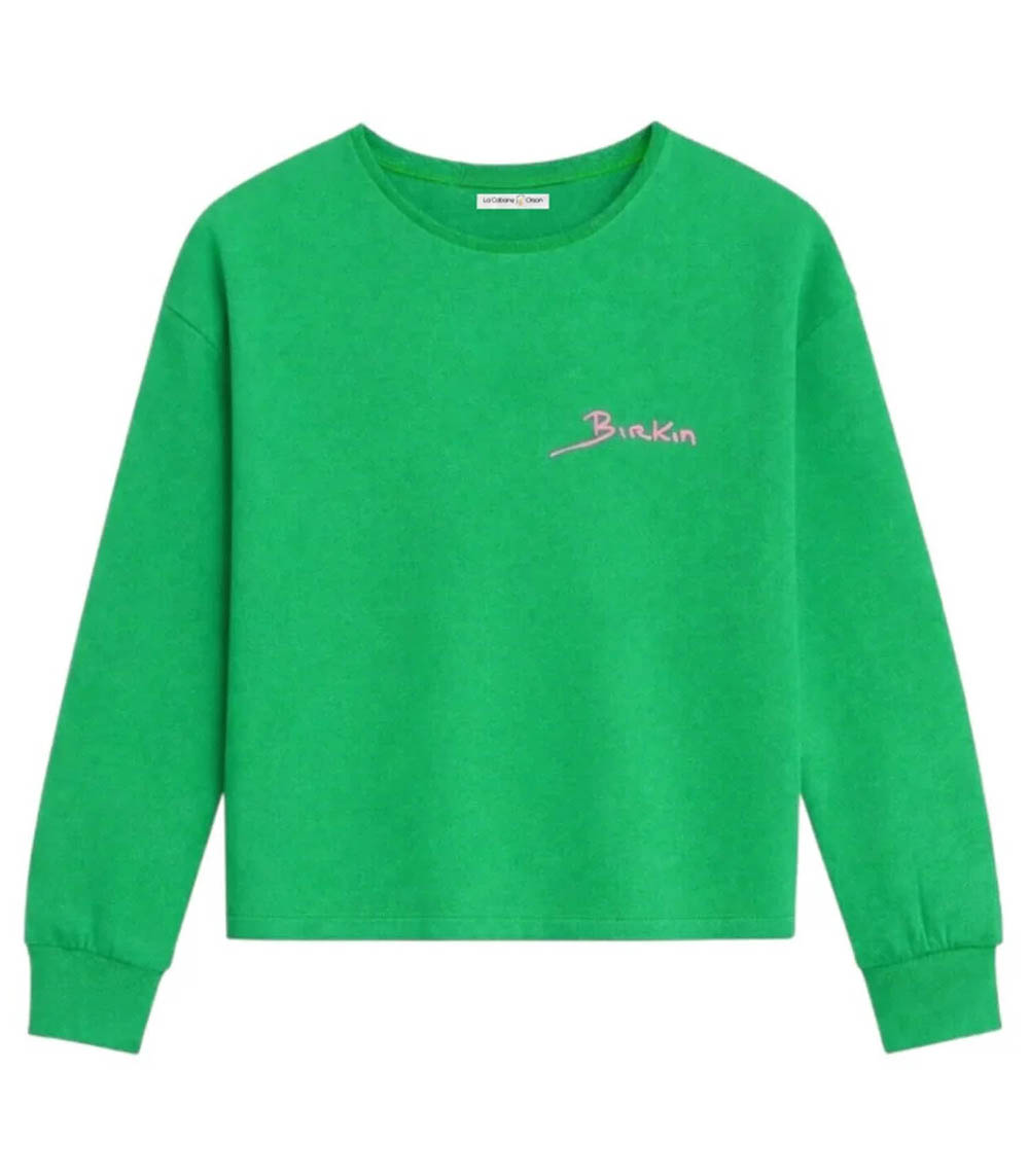 Sweat-shirt Birkin Vert La Cabane Orson