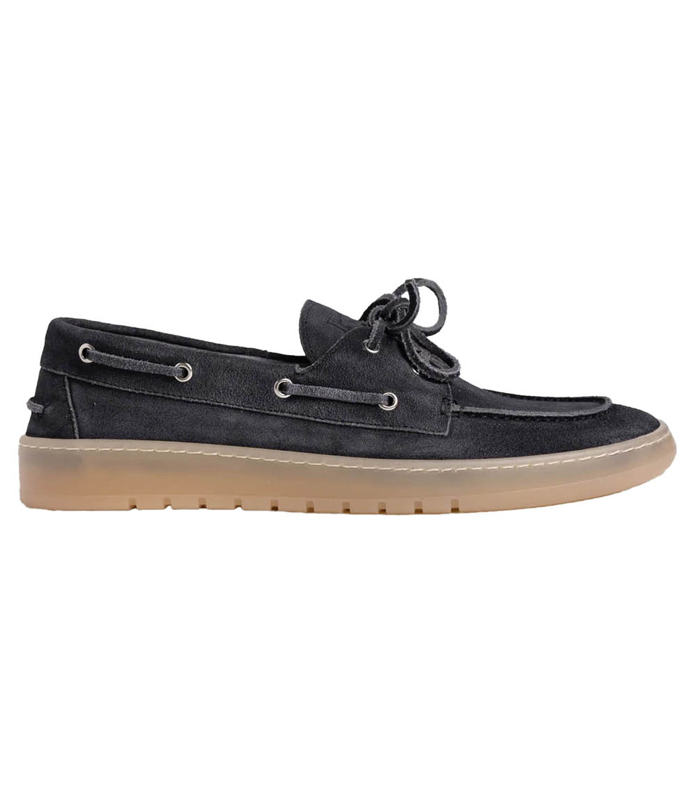 Mocassins Boat Brushed Suede Navy Posa