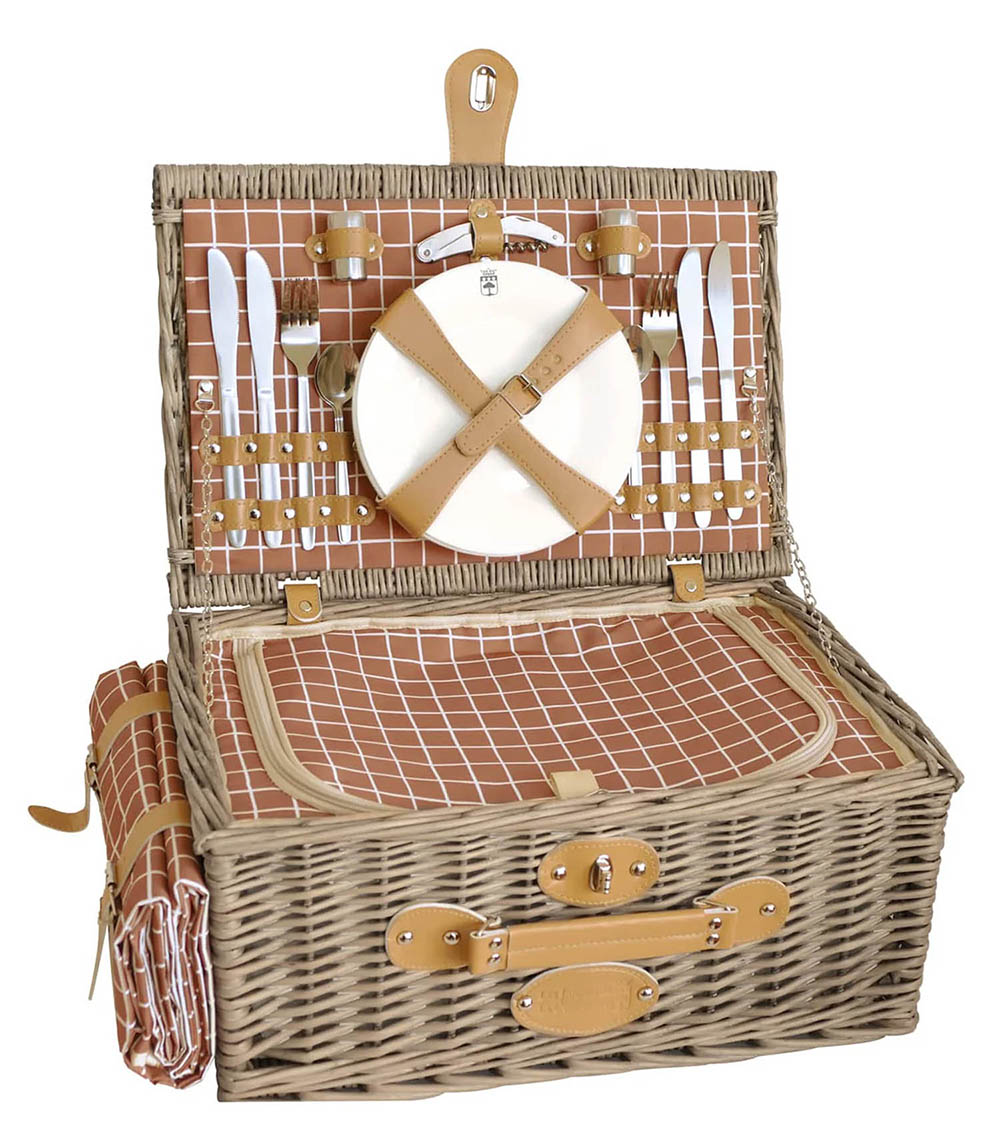 Panier Pique-Nique Monceau Carreaux Terre Les Jardins de la Comtesse