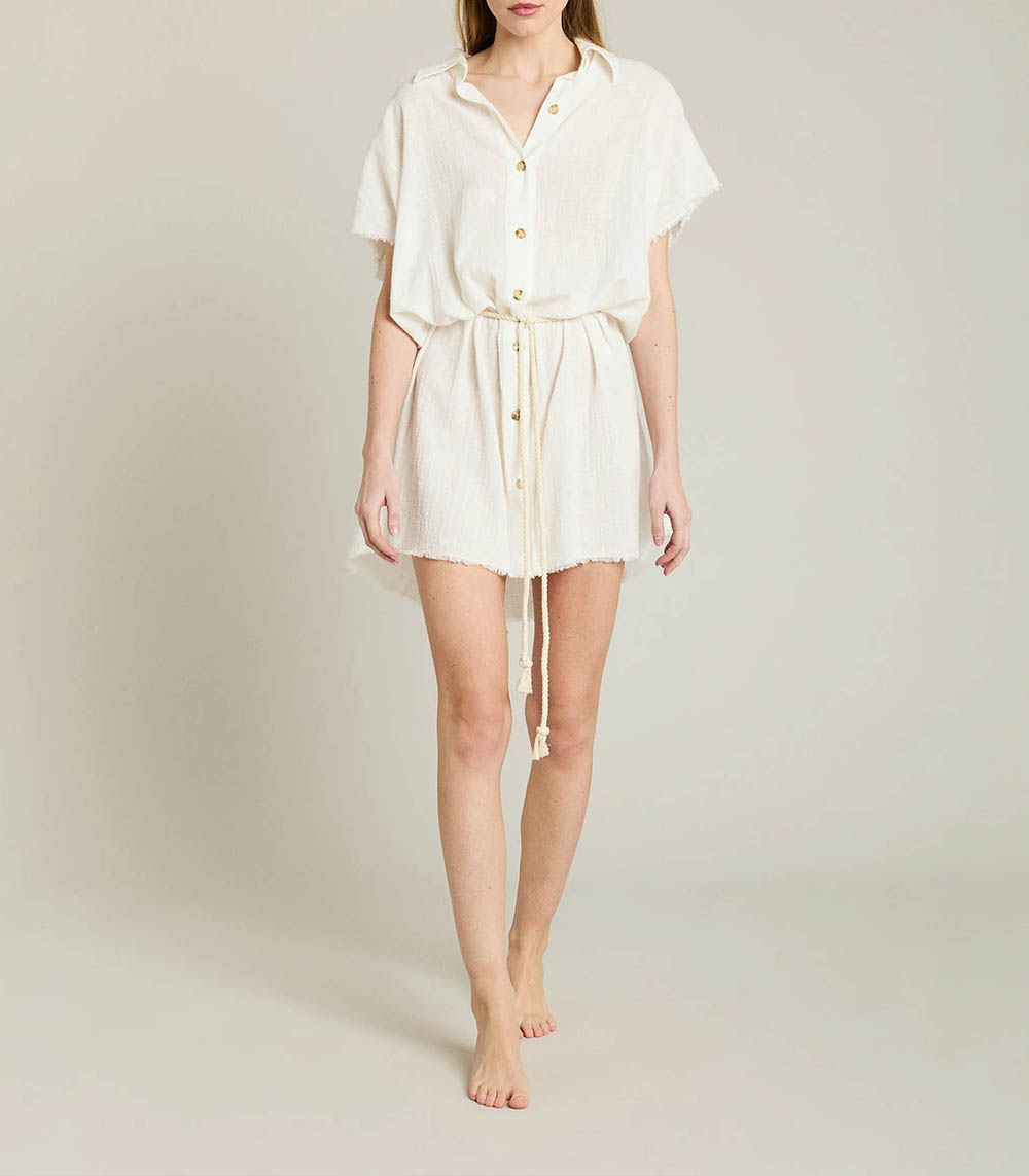 Robe Chemise Paros Off White Maison Saint Julien
