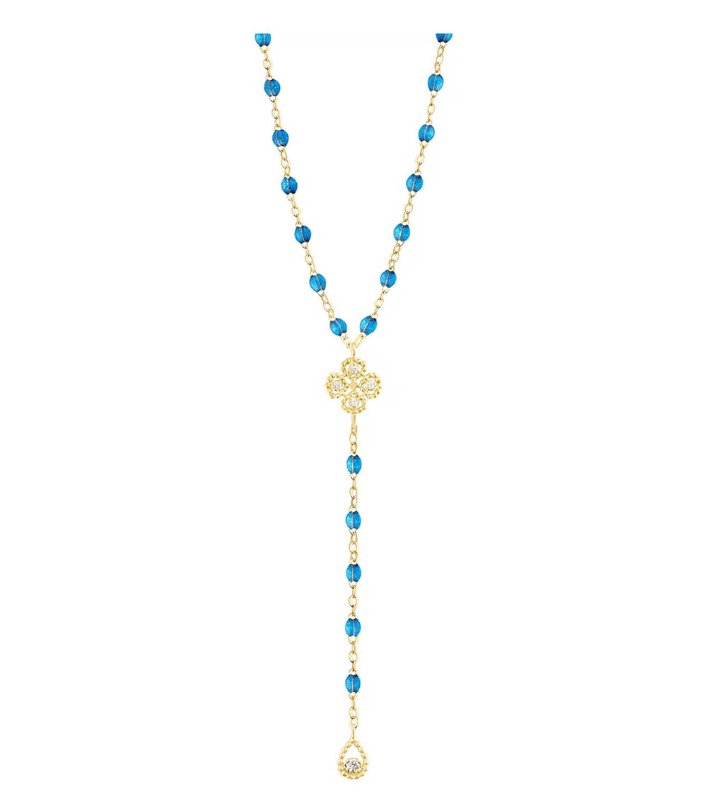 Collier Chapelet Lucky Trèfle Or Jaune Gigi Clozeau