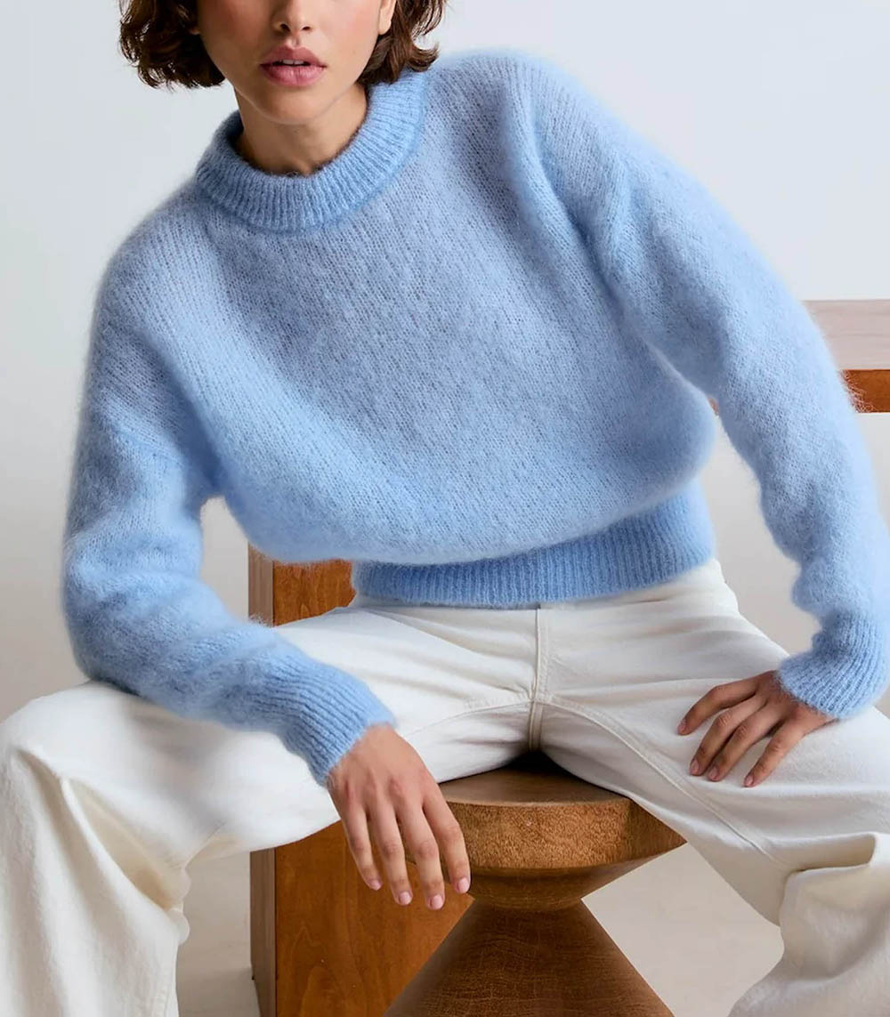 Pull Mohair Jane Bleu Ciel Surprise Paris