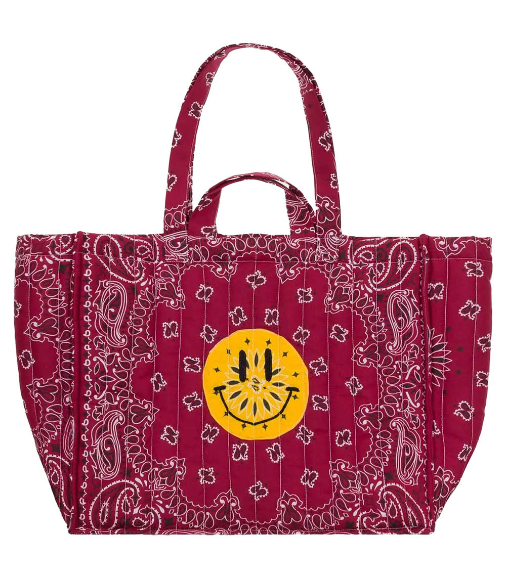 Maxi Cabas Matelassé Bandanas Happy Face Call it by your name