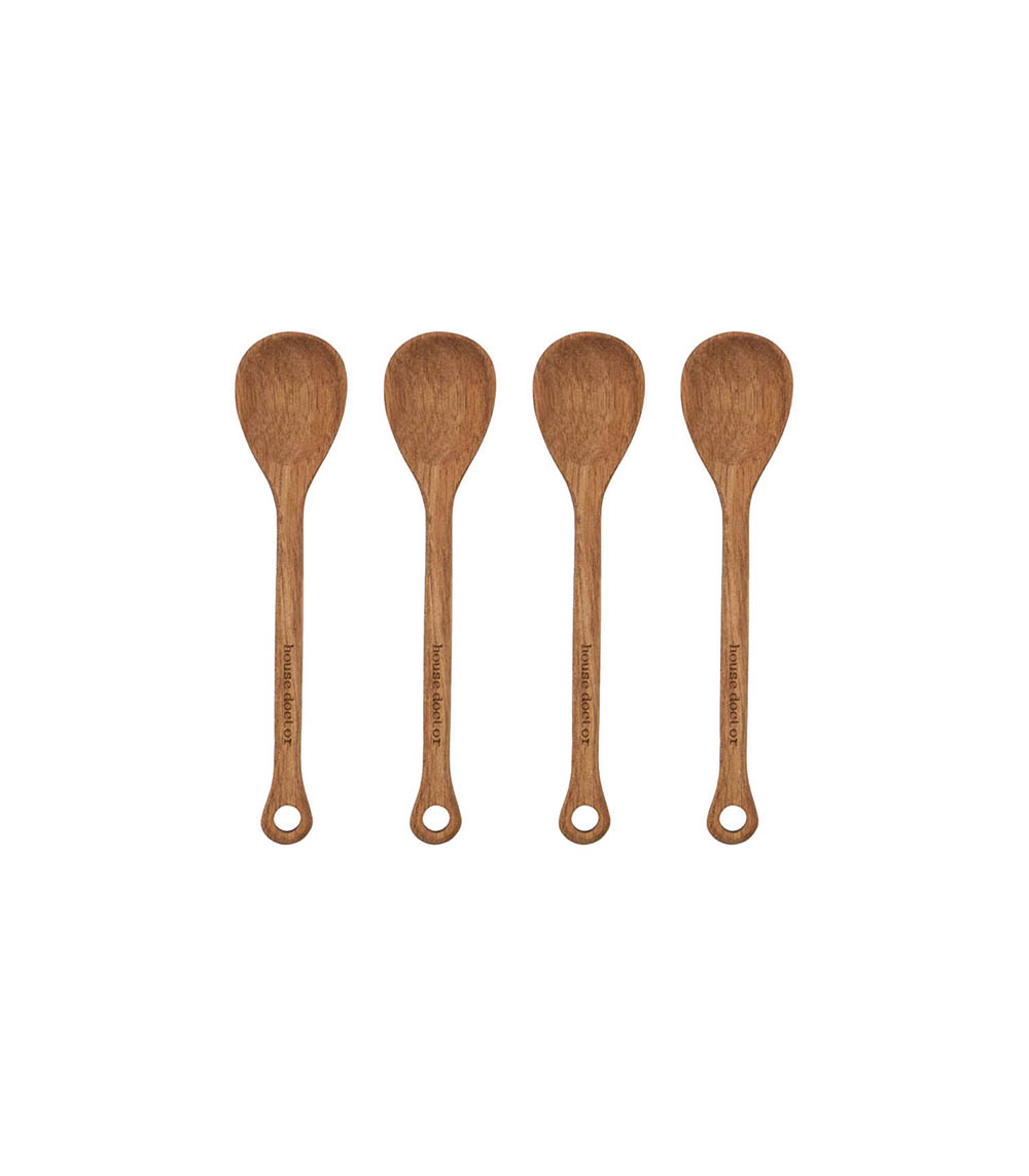 Set de 4 cuillères de service en bois d'acacia House Doctor