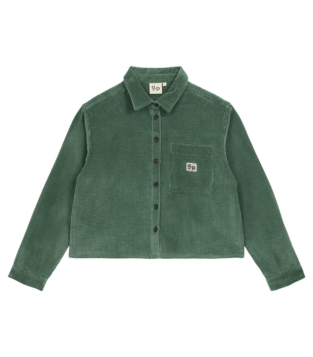Surchemise Velours Vert Arsène et les Pipelettes