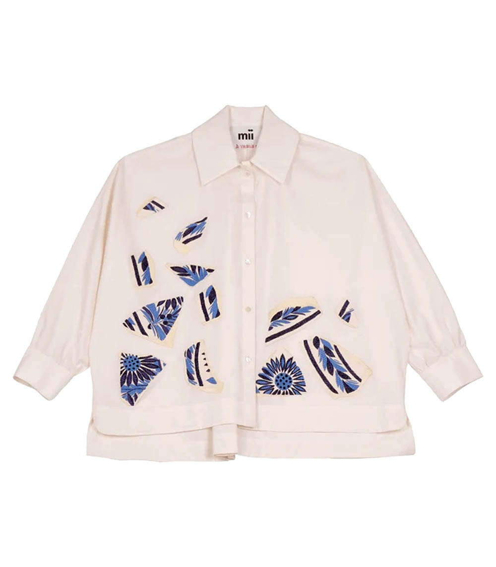Chemise Emmanuella Assiette Cassée Off White Mii