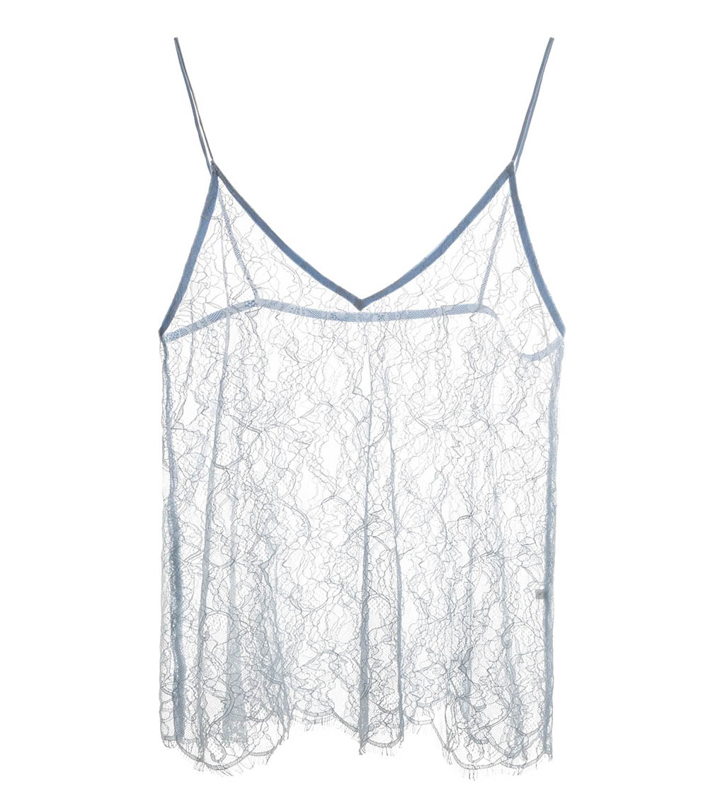 Caraco dentelle Eve Light Blue Love Stories