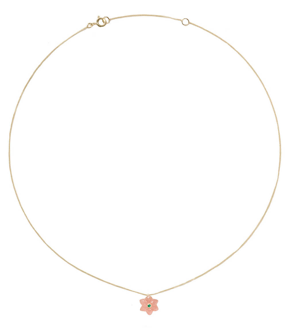 Collier Ida Strawberry Quartz Pascale Monvoisin