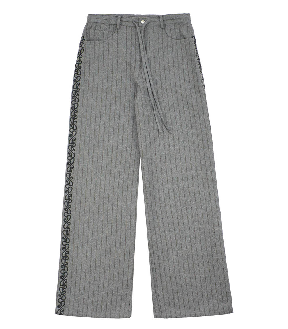 Pantalon en laine Harris Grey Monoki