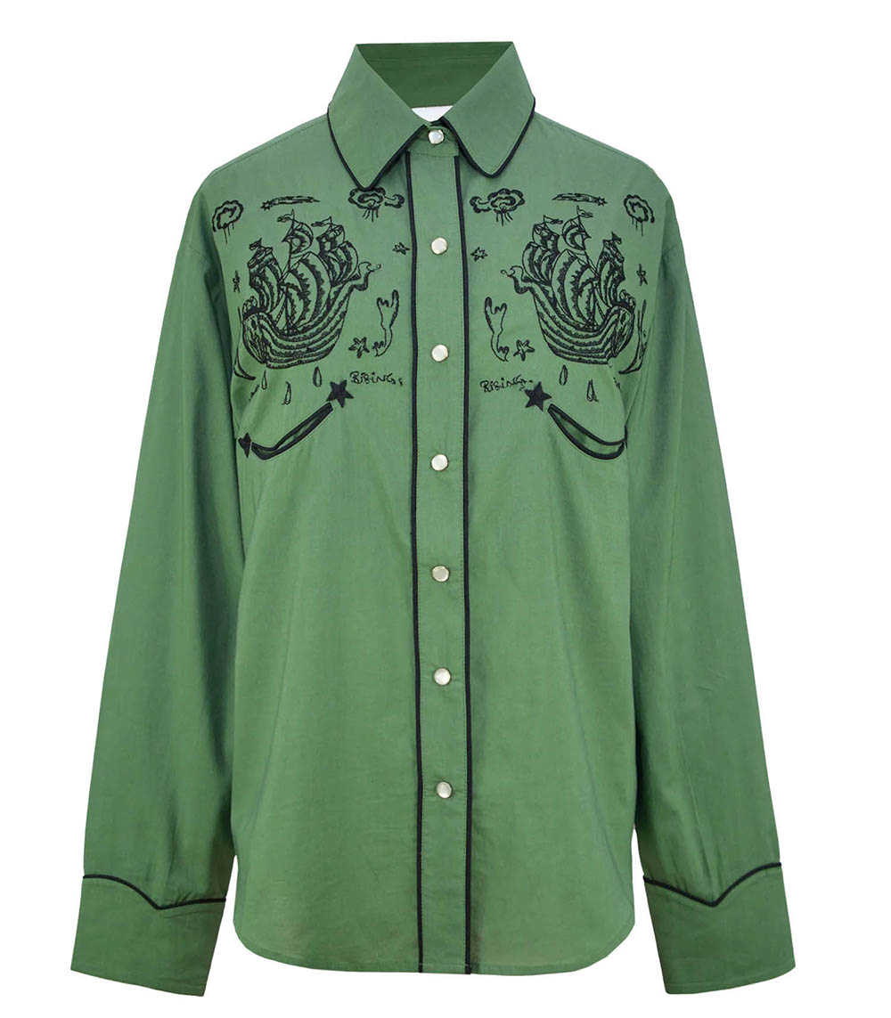 Chemise Nelson Khaki Monoki