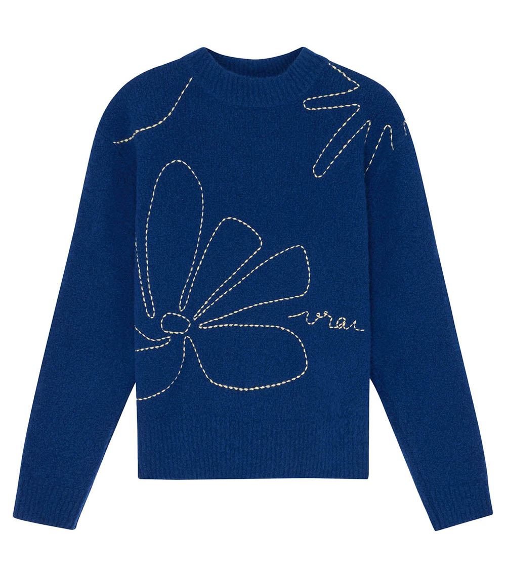 Pull Croquis Bleu Vrai