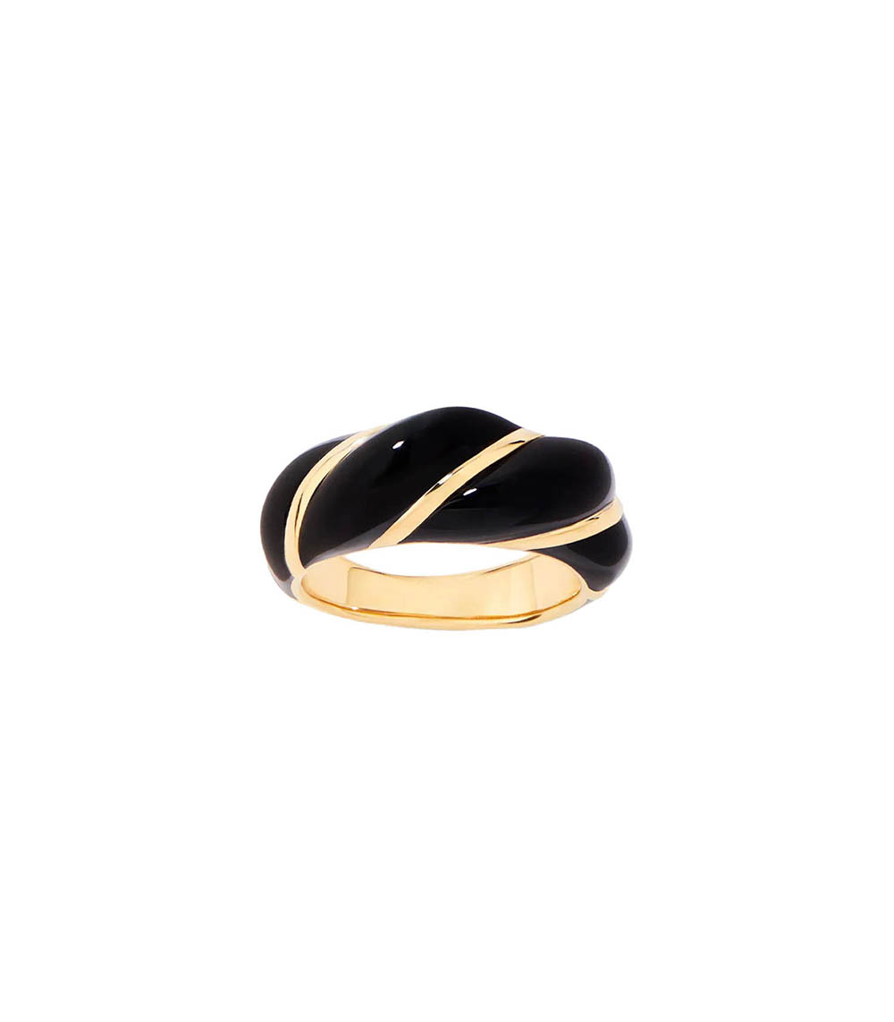 Bague Diana Noire Aurélie Bidermann