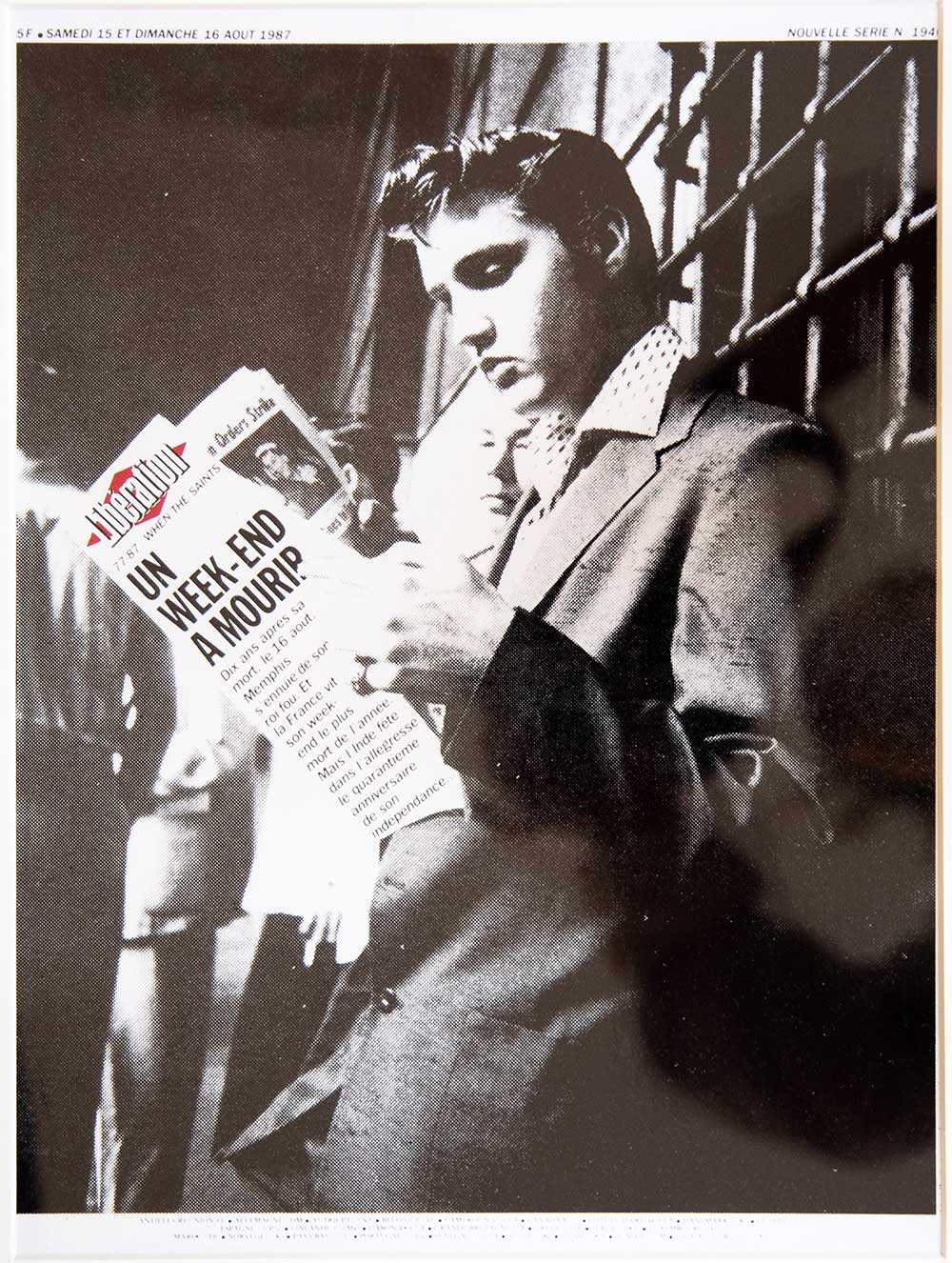 Affiche Libé Elvis 40 x 50 cm Image Republic