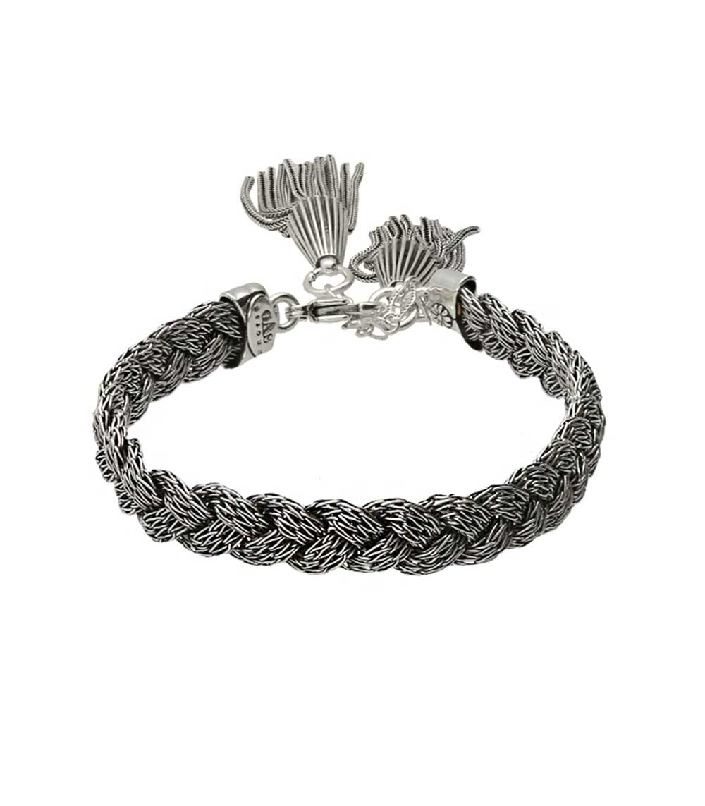 Bracelet Tressé Argenté Gas Bijoux
