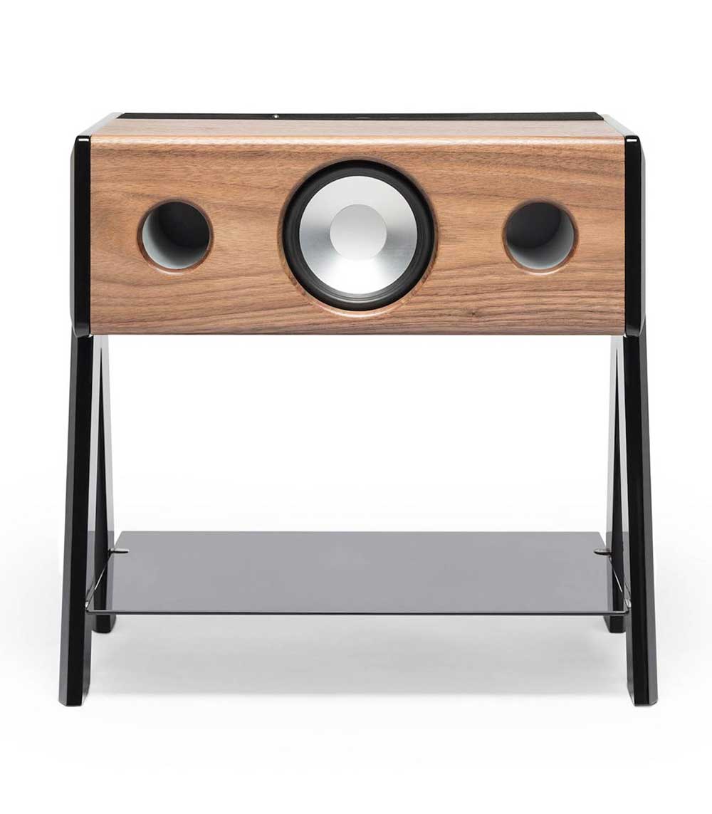 Enceinte Haute-Fidélité Cube Woody noyer La Boite Concept