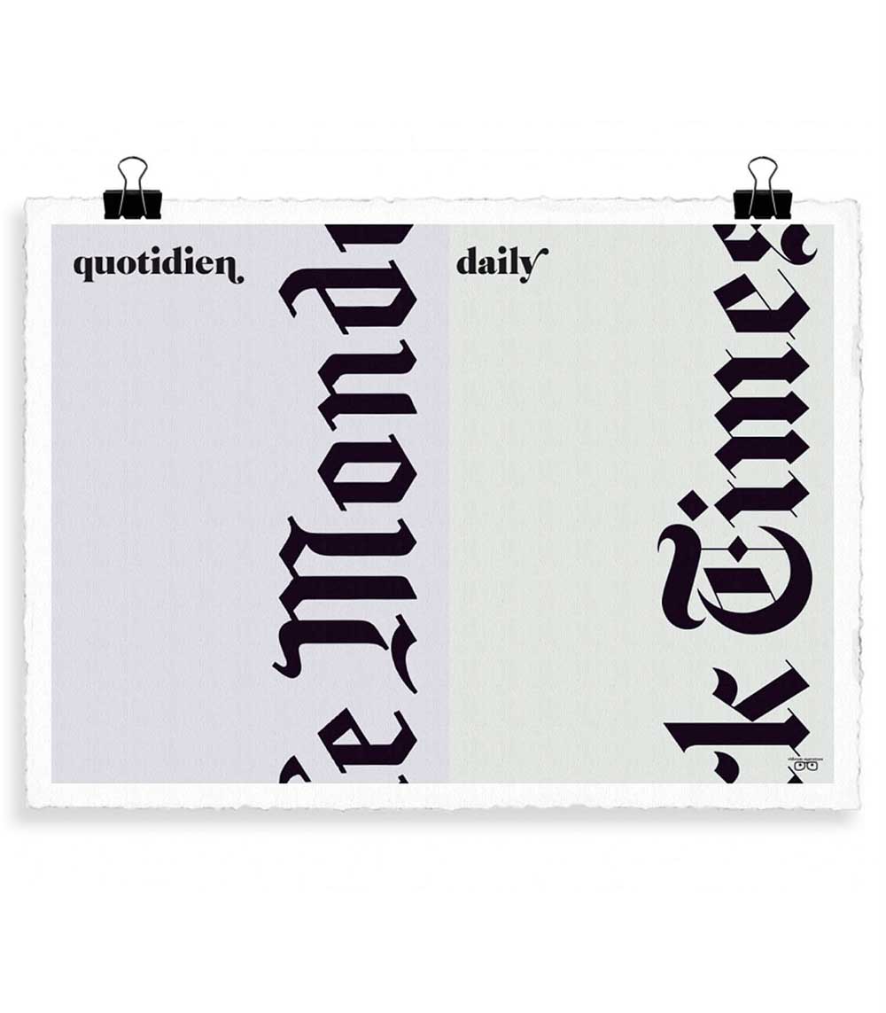 Affiche Vahram Muratyan Le Journal 56 x 76 cm Image Republic