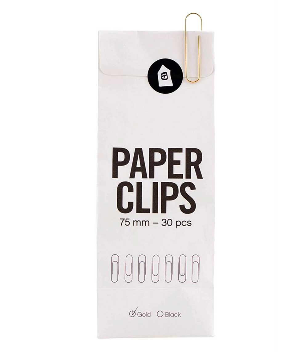 Sachet de 30 trombones dorés Monograph