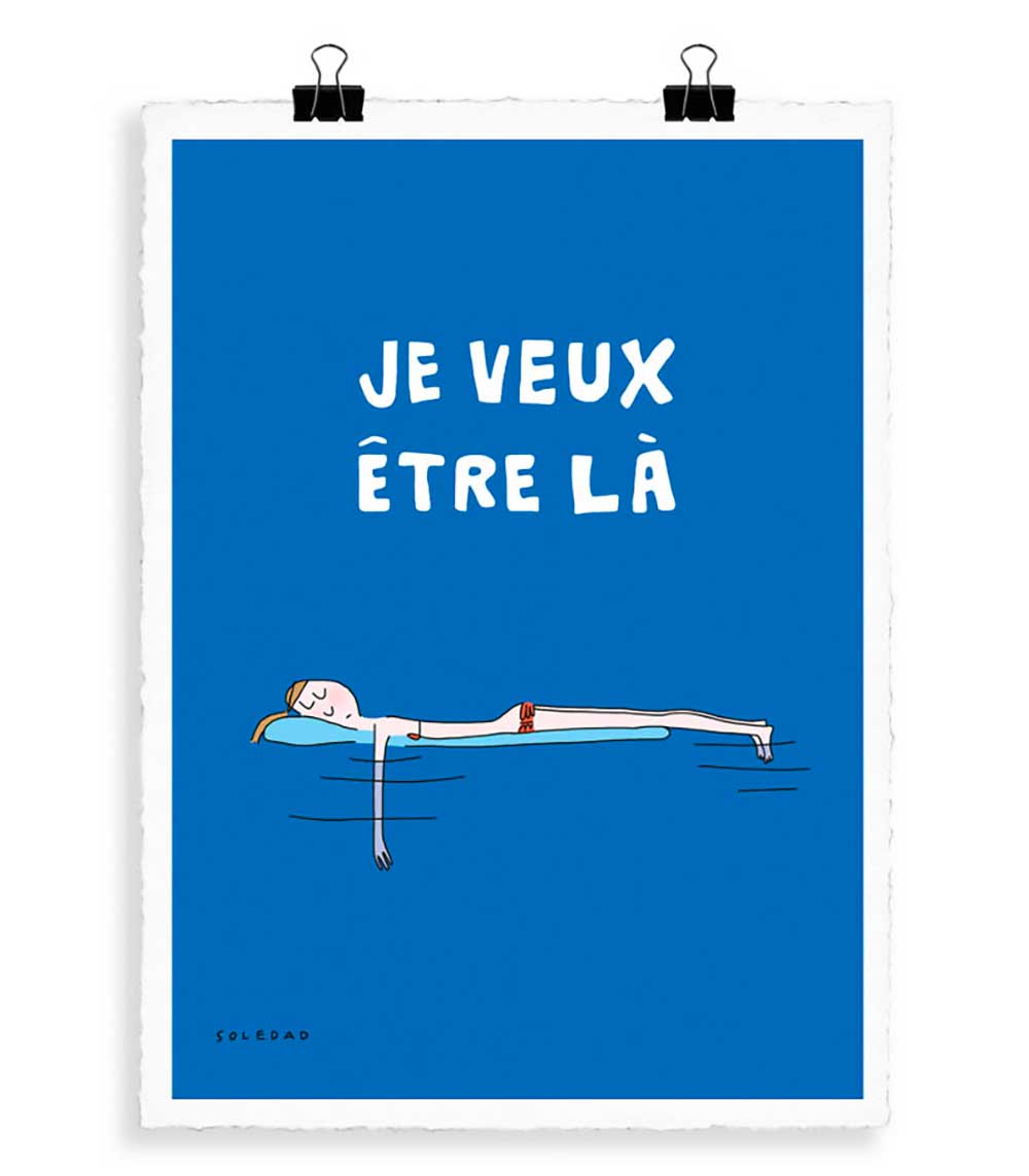 Affiche Soledad Je veux être là 56 x 76 cm Image Republic