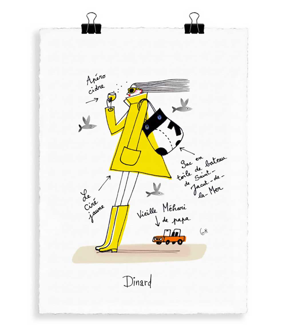 Affiche Eric Giriat 08 Dinard 56 x 76 cm Image Republic